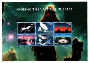 #3409a-f MNH, PROBING THE VASTNESS OF SPACE SOUVENIR SHEET, $3.60 (2000) - Picture 1 of 2