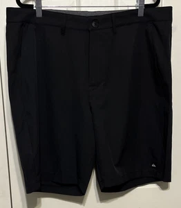Quick Silver Black 9" Lightweight Moisture Wick Stretch Golf Shorts Size 36 NWT - Picture 1 of 13
