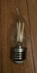 WiZ Clear 40W BA11 Tunable White Filament LED Smart Candle-Shaped Bulb -...  - Picture 1 of 2