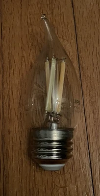 WiZ Clear 40W BA11 Tunable White Filament LED Smart Candle-Shaped Bulb -...  - Image 1 of 2