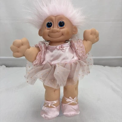 Muñeca Bailarina Troll Peluche Russ Berrie Años 80/90 De Colección 12" con Tutú Zapatillas Foto 1 de 4