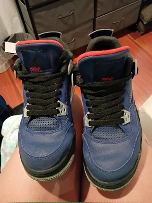 Air Jordan Hombre 4 Retro "Invernizado Azul Leal" Foto 1 de 4