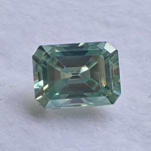Lab Grown Blue Loose Diamond 1.40 Carat VVS2 Emerald Cut 6.9 mm P51 - Picture 1 of 7