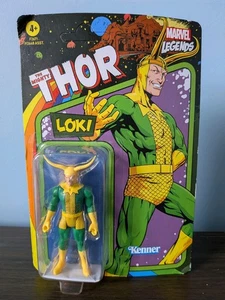 Marvel Legends Retro Kenner LOKI The Mighty Thor Figure 3.75" New Unpunched Card - Picture 1 of 13