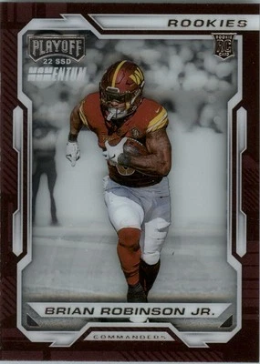 2022 Panini Chronicles Playoff Momentum Rookies #25 Brian Robinson Jr. - FB - Image 1 of 2