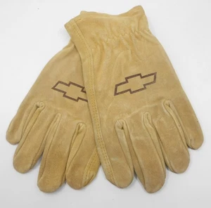 VINTAGE NOS WELLS LAMONT COWHIDE LEATHER GLOVES SIZE L CHEVY CHEVROLET S231 - Picture 1 of 3