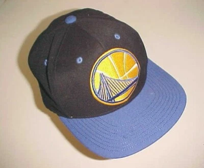 Boné Golden State Warriors NBA Mitchell & Ness adulto unissex azul preto tamanho único - Imagem 1 de 3