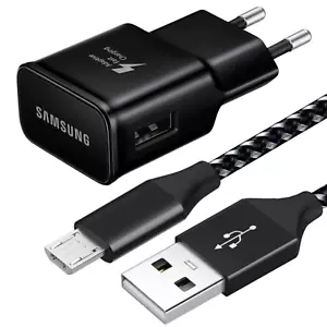 Original Ladegerät Micro USB Nylon Ladekabel Daten für Samsung Galaxy S8 S7 S6 J - Bild 1 von 14