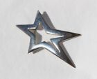 Vtg Taxco Mexican Sterling Silver Modernist Asymmetrical Star Pin Brooch Tr-54