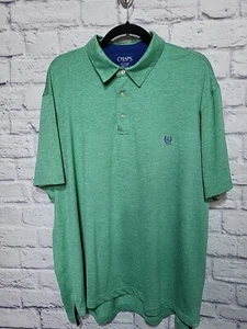 Chaps Golf Polo Men's 2XL Seafoam Green Collard Short Sleeve Shirt - Picture 1 of 6