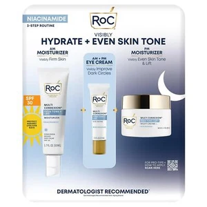 RoC Even Tone & Lift Hydrate + Eye Cream + Lift Daily Moisturizer 3 Pack Bundles - Picture 1 of 24