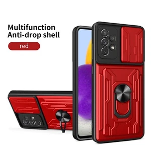 For Samsung A12 A32 A52 A13 A53 5G A02s Card Holder Stand Camera Portector Case - Picture 1 of 17