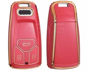 Funda de llave adecuada para Audi A4 A5 A6 A7 Q7 Q3 Q5 Q8 TT Keyless rojo - Imagen 1 de 1