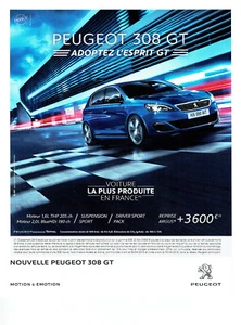 Publicité Advertising 011 2016 la Peugeot 308 GT - Foto 1 di 1