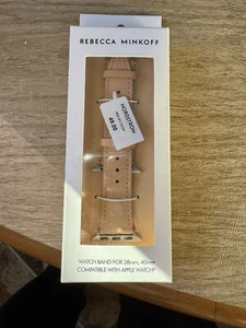 Rebecca Minkoff Apple Watch Armband Lederarmband, Farbe Nude 38-40mm - Neu NIB - Bild 1 von 2
