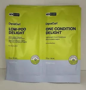 Devacurl Low Poo Delight Cleanser & Conditioner 1oz Each 5 PCS DUO LOT - Picture 1 of 4