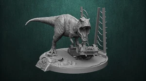 65mm - 165mm 3D Print Model Kit Jurassic Park T-Rex Miniature Movie Unpainted - Picture 1 of 12