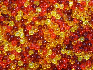 'Herbstsonne' transparent Multimix 6 mm Kunststoffperlen - Bild 1 von 1