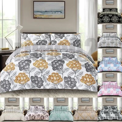 PRIME LINENS 100% Rich Cotton Bedding Sets Duvet Quilt Cover Single Double King & Super King