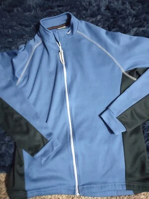 Chaqueta de ciclismo vintage Y2k Nike cremallera completa azul grande Foto 1 de 4