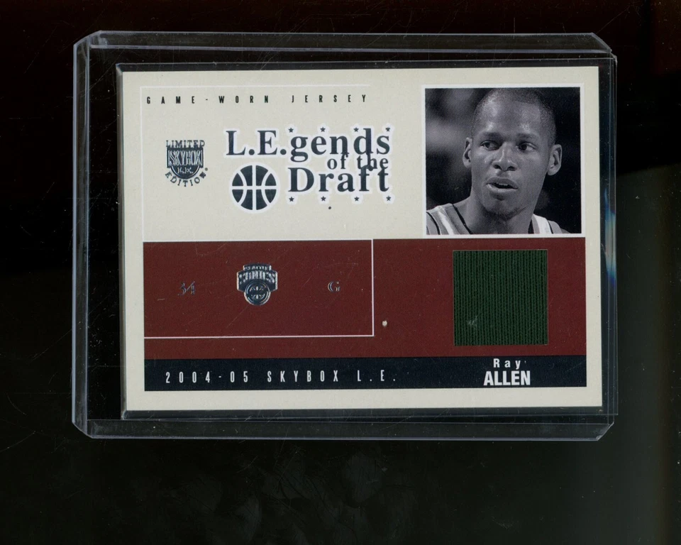 2004-05 Fleer SkyBox LE Legends of the Draft Jersey Year #RA Ray Allen #'d 58/96 - Image 1 of 1