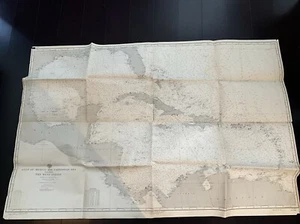 1949 Golf von Mexiko & Karibik Meer Karte Hydrographisches Amt U.S. Navy Original - Bild 1 von 20