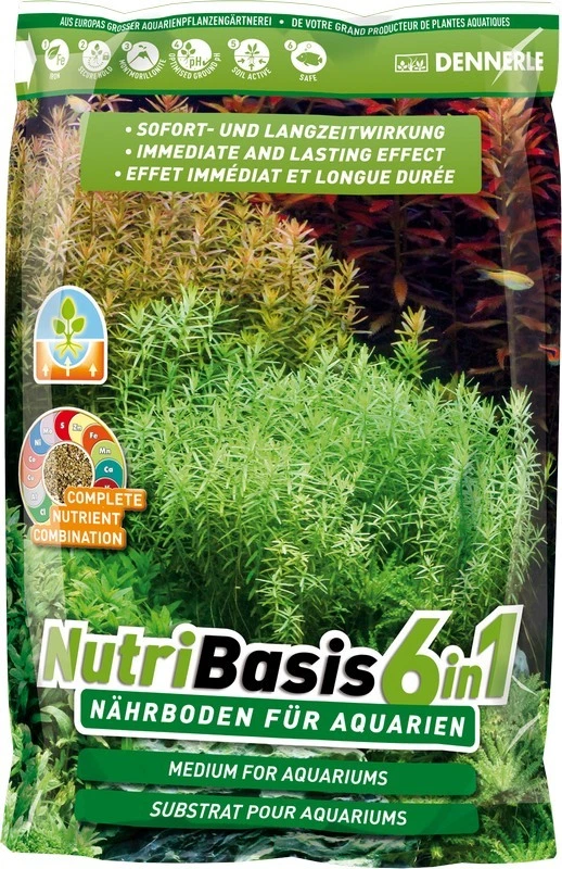 Dennerle Nutri Basis 6 in1 Bodengrund Nährboden Pflanzen 4,8kg