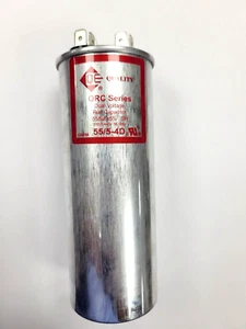 Motor Run Capacitor Dual 55+5mfd 55uf 55mfd 5uf 440VAC 50/60Hz Round Metallized - Picture 1 of 2