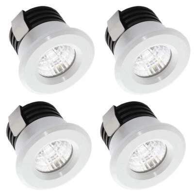 4 x Mini spots LED encastrés 3W Blanc Chaud Mini Spot LED pour Vitrine Statio... - Bild 1 von 4