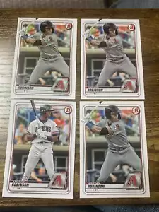 Lotto carte Bowman Kristian Robinson 2020 (4) Arizona Diamondbacks - Foto 1 di 1