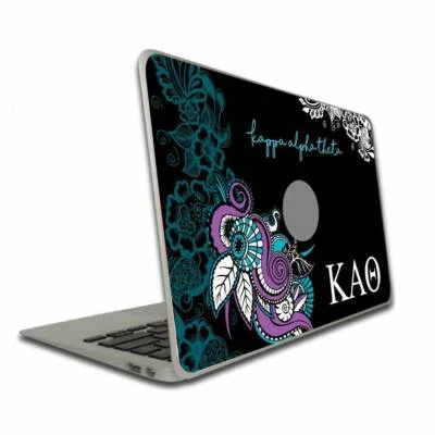 Recubrimiento de vinilo para computadora portátil Kappa Alpha Theta - verde azulado cachemir - ENVÍO GRATUITO Foto 1 de 2