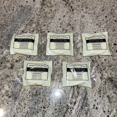 Paquete de 5 jabones en barra corporal Pharmacopia té verde verbena hotel tamaño de viaje 30 g 1 OZ Foto 1 de 3