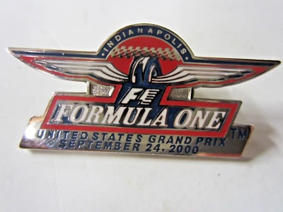 Formula One/F1 2000 US Grand Prix Indianapolis Indiana Sept 24 Racing Event Pin - Image 1 of 2