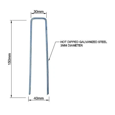 Perni in erba tessuto erbaceo zincati giardino erbacce pioli di fissaggio pioli a U erba artificiale
