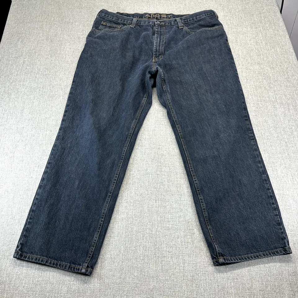 Pantalones de mezclilla vintage Axist para hombre 42x30 azules relajados holgados cónicos desgastados Foto 1 de 4