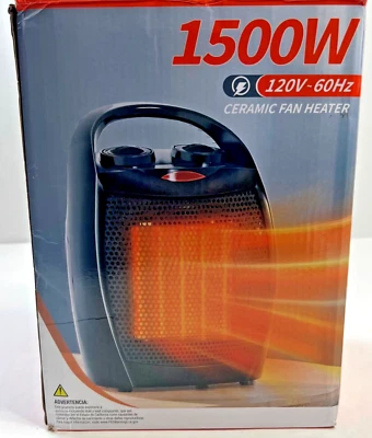 Ceramic Fan Heater 1500W Model PTC909A - Image 1 of 4