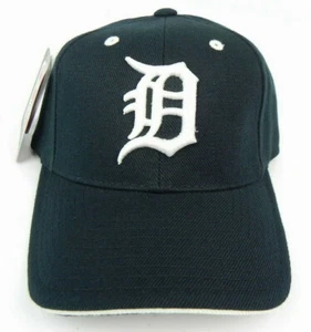 DETROIT TIGERS NAVY MLB STRAPBACK 1990s DEADSTOCK RETRO CAP HAT NWT! PUMA-ATA - Imagen 1 de 9