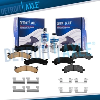 Front and Rear Ceramic Brake Pads for 2003 - 2019 2020 Express Savana 2500 3500 - Image 1 of 4