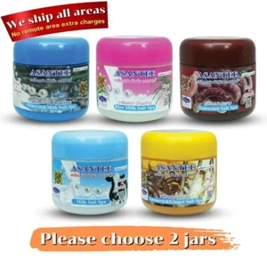 Asantee Spa Salt Scrub Bath Boost Skin Whitening Milk Tamarind Ginger 700 ml x 2 - Picture 1 of 22