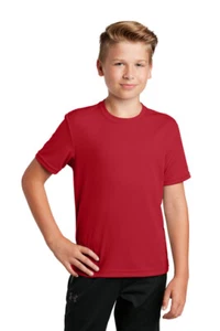 Sport-Tek YST340 Youth Performance Micro Mesh T-Shirt Tee - Picture 1 of 17