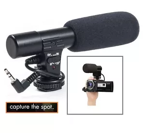 Mini Condenser Pro Microphone For Sony HDR-CX360 HDR-CX380 HDR-CX430 HDR-CX560 - Picture 1 of 7