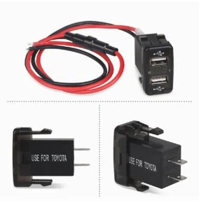 2USB Car Charger 12V4.2A Fast Charge Charging Adapter Outlet for Toyota portable - Picture 1 of 11