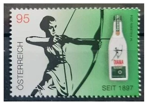 Austria 2024 Famous Drinks Diana with Menthol Unique Unusual Scented Stamp MNH - Picture 1 of 2
