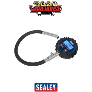 Sealey TST002 Digital Tyre Pressure Gauge with Push-On Connector - Picture 1 of 5