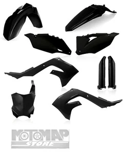 Full Kit Plastiche Carene Acerbis Kawasaki KXF 450 KX F 450 2020 Nero - Foto 1 di 1