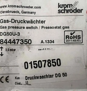 NUEVO Krom Schroder DG50U-3. Interruptor de presión. Envío rápido ups dhl fedex - Imagen 1 de 1