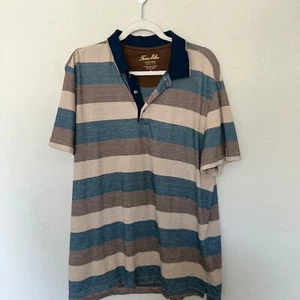 Polo Tasso Elba Marrón Azul Para Hombre Talla XL Verano Salir Cómodo Carrera Diaria - Imagen 1 de 6