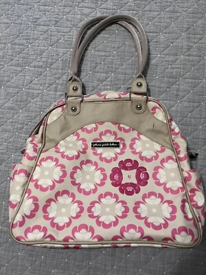 Сумка для детских подгузников Petunia Pickle Bottom рюкзак розовая и бежевая - Изображение 1 из 4