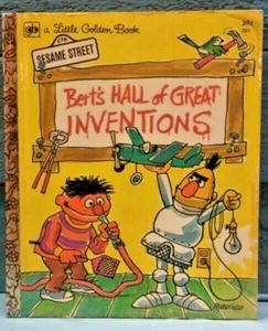Vintage Bert's Hall of Great Inventions A Little Golden Book Copyright 1972 - Picture 1 of 3