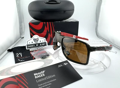 OAKLEY PORTAL MOTOGP NETHERLANDS OLIVE PRIZM TUNGSTEN SUNGLASSES OO9446-10 RARE - Image 1 of 4